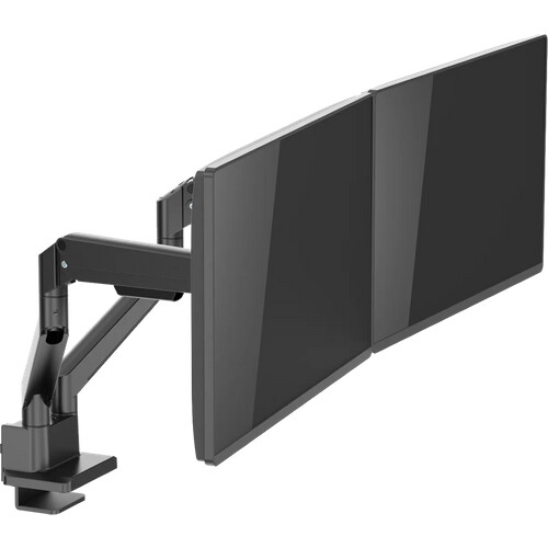 Tweedekans Neomounts NEXT Slim DS70-250BL2 Monitorarm Gasgeveerd Zwart Tweedehands