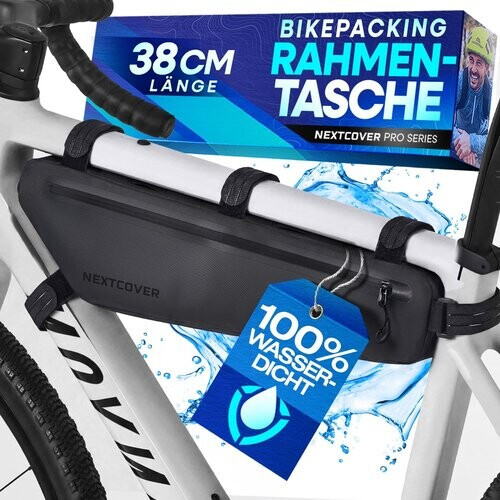 Tweedekans Nextcover bikepacking frametas 38 cm - fietstas voor frame en onderbuis - 100% waterdicht AquaShield TPU Tweedehands