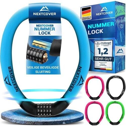 Tweedekans Nextcover Cijferslot - SafeSecure - 5-Cijferig - Kettingslot - Blauw Tweedehands