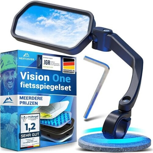 Tweedekans NEXTCOVER® Fietsspiegel - E-bike - ProVision 2.0 - echt glas Tweedehands