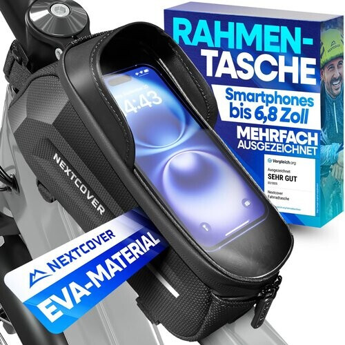 Tweedekans Nextcover® frame tas fiets - Telefoonvak met touchscreen - Waterdicht Tweedehands