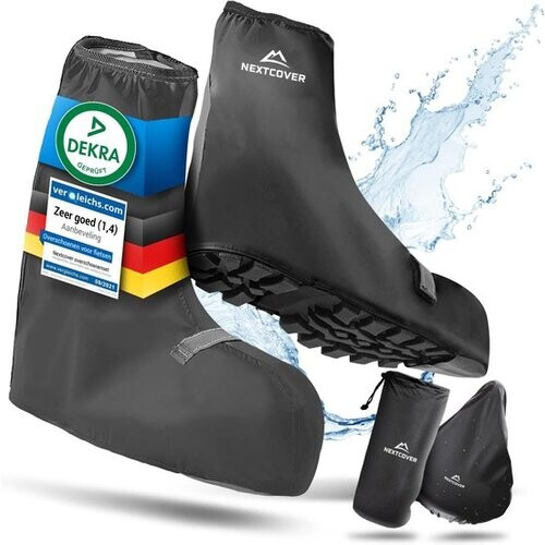 Tweedekans Nextcover® Overschoenen Waterdicht | 100% Waterdichte Regenschoenen Fiets | Reflecterende Schoenovertrek Herbruikbaar | Regenhoezen voor Schoenen | Overschoenen | Schoenbescherming | Fietsoverschoenen Tweedehands