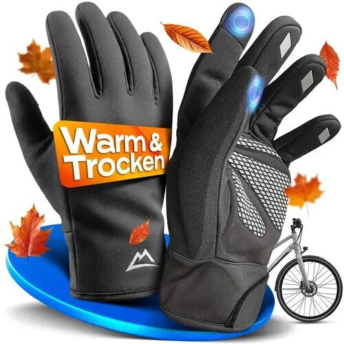 Tweedekans Nextcover® Winter fietshandschoenen heren & dames met ThermoShield 2.0 I Unisex winter fietshandschoenen in maten S-XXL I Warme & waterdichte thermo fietshandschoenen winter waterproof Tweedehands