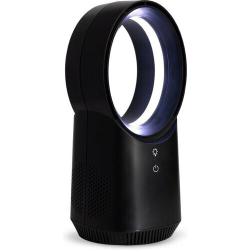 Tweedekans Nexxt Bladeless Fan Draadloze Ventilator met LED Verlichting in Meerdere Kleuren – 3 Snelheden en Touchknop en – Stijlvol, Stil en USB-C Oplaadbaar Tweedehands