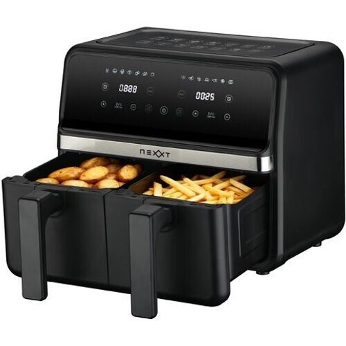 Tweedekans NEXXT CO231025 - Airfryer - Zwart - 2200 W - Aantal frituurmanden: 2 - 4L-4L Tweedehands