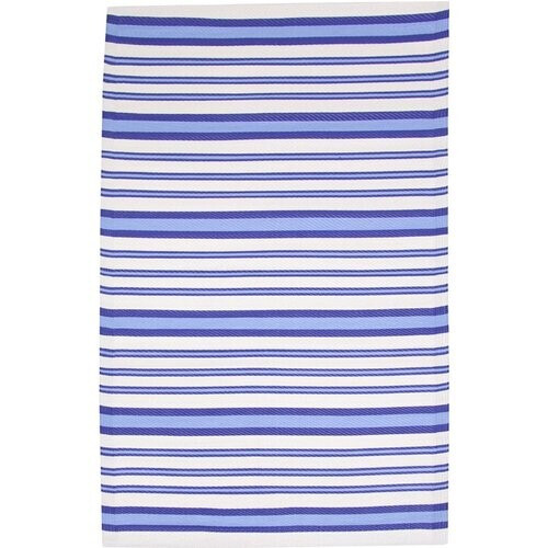 Tweedekans Niceey Buitenkleed - Tuintapijt - Vloerkleed - 120x180cm - Blauw/Wit Tweedehands