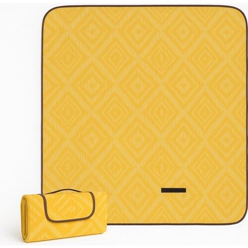 Tweedekans Niceey Picknickkleed - Waterdicht - Makkelijk mee te nemen - 130 x 150cm - Geel Tweedehands
