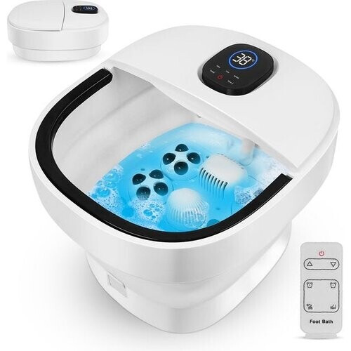 Tweedekans Niceey Voetenbad ZD3000 – Infrarood Massage, Bubbelfunctie, Opvouwbaar, 14L, Afstandsbediening, Tot 48°C – Wit Tweedehands