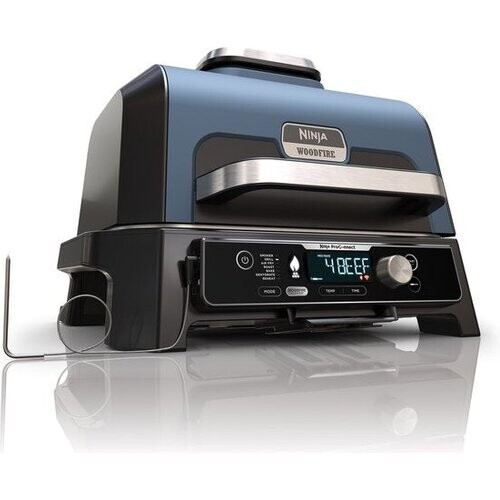 Tweedekans Ninja Woodfire Pro Connect XL - 7-in-1 Elektrische Smart BBQ Grill en Smoker - Inclusief Digitale Braadthermometer - Connect App - OG901EU Tweedehands