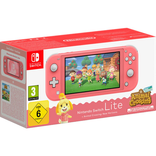 Tweedekans Nintendo Switch Lite Animal Crossing New Horizons Editie Roze Tweedehands