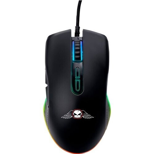 Tweedekans No Fear Gaming Muis - 7200dpi - RGB Muis met LED-Verlichting - 1.5M Kabel - USB 2.0 Aansluiting - Zwart Tweedehands