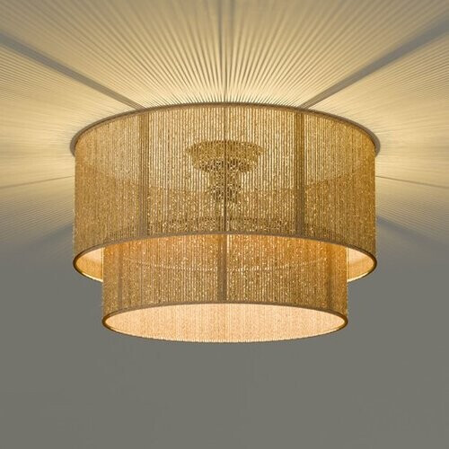 Tweedekans Nolt Plafondlamp - Plafonniere - E27 Lamp - Landelijk - ⌀ 45cm - Jute - Bruin Tweedehands