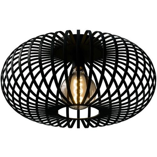 Tweedekans Nolt Plafondlamp Zwart - Plafonniere E27 Lamp - Industrieel - ⌀ 40cm Tweedehands