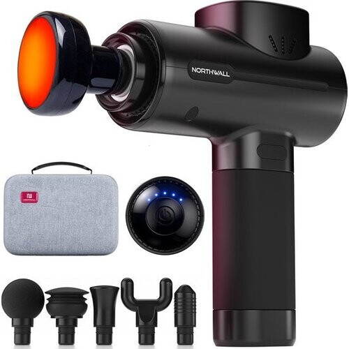 Tweedekans Northwall Massagepistool Professioneel PRO - Massage Gun Inclusief Koffer en 6 Opzetstukken incl. Warmte Massagekop - Krachtig en Draadloos Sport en Relax Massageapparaat Tweedehands