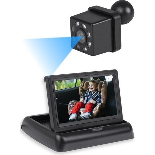 Tweedekans Nuvance Baby Camera - Antislip & Verstelbaar - 4.5 Inch - Inclusief Monitor Tweedehands