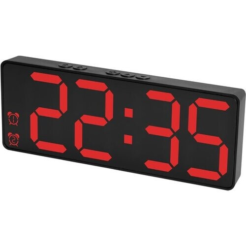 Tweedekans Nuvance Digitale Wekker - Digitale Klok - Wekkers voor Kinderen & Volwassenen - Reiswekker - Slaapkamer - Led Wekkers Digitaal - Rood Tweedehands