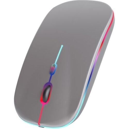 Tweedekans Nuvance - Draadloze Muis LED - Bluetooth - Ergonomisch - Laptop en gaming - Draadloos - Grijs Tweedehands