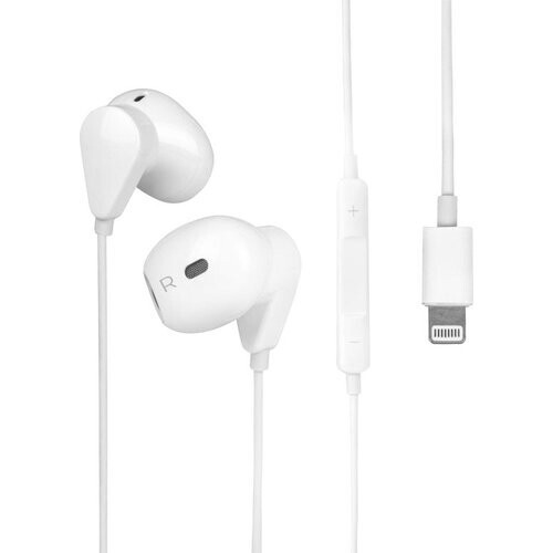 Tweedekans Nuvance - Oortjes met Draad - Geschikt voor Lightning - In-Ear Oordopjes met Draad - Oortjes met Draad en Microfoon - Wit Tweedehands