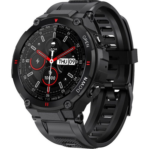 Tweedekans Nuvance - Outdoor Smartwatch - IP67 Waterdicht - Bluetooth Smartwatch voor Dames en Heren - Smartwatches - Sporthorloge met Stappenteller, Calorie Teller, Slaap meter - Geschikt voor alle Smartphones Tweedehands