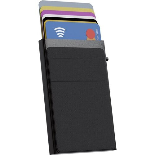 Tweedekans Nuvance - Pasjeshouder Uitschuifbaar - RFID Bescherming - Pasjeshouders voor Mannen en Vrouwen - Kaarthouder Pasjes - Creditcardhouder - Zwart Tweedehands