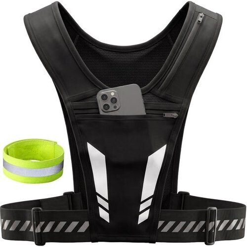 Tweedekans Nuvance Reflecterend Hardloopvest - Waterdicht Running Vest - Hardloop Telefoonhouder - Loopvest met Reflectieband - Lopen Tweedehands