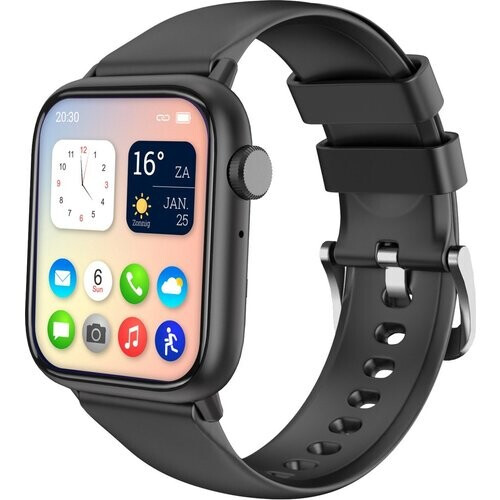 Tweedekans Nuvance - Smartwatch Heren & Dames met Bluetooth - 45mm - Geschikt voor alle Smartphones - Stappenteller en Hartslagmeter - Waterdicht - Zwart Tweedehands