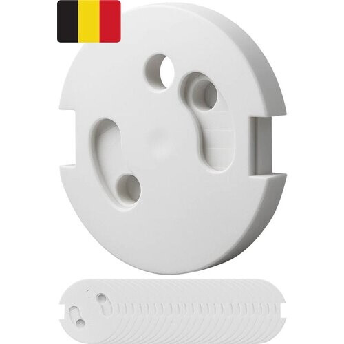 Tweedekans Nuvance Stopcontactbeveiliging - 24 Stuks - voor België - Kinderbeveiliging - BE - Stopcontact Beveiliging - Wit Tweedehands