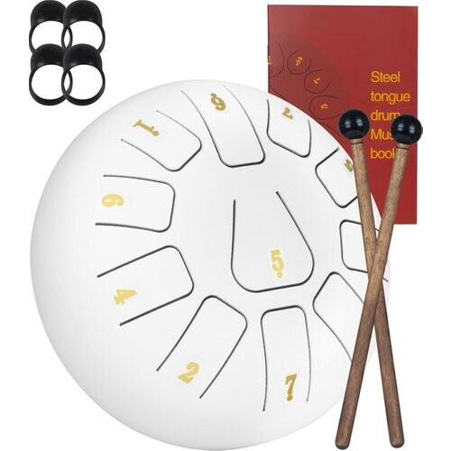 Tweedekans Nuvance - Tongue Drum - Wit - 19x19 cm Tweedehands