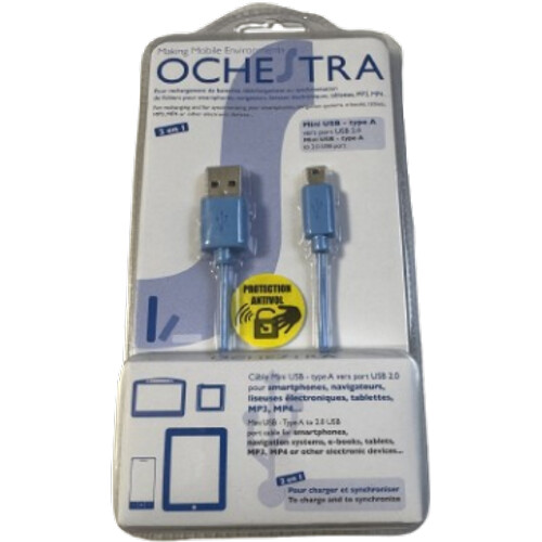 Tweedekans Ochestra USB 2.0 Kabel – Type A naar Mini USB – Data & Oplaadkabel – Tweedehands