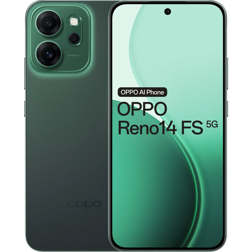Tweedekans OPPO Reno 14 FS 512GB Groen 5G Tweedehands
