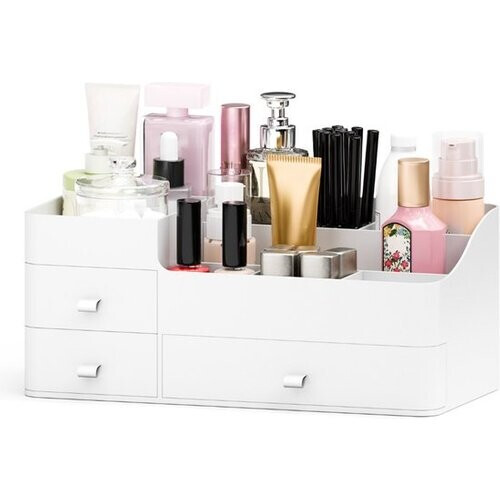 Tweedekans Organess - Make up organizer - Opbergdoos - Skincare organizer - Make up koffer - Wit Tweedehands