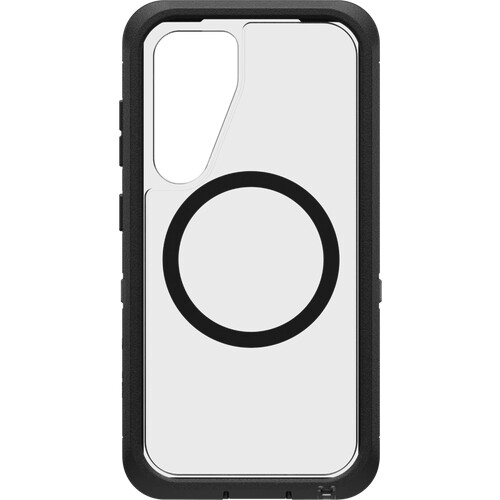 Tweedekans Otterbox Defender Samsung Galaxy S25 Back Cover met Magneet Transparant met Zwarte Rand Tweedehands