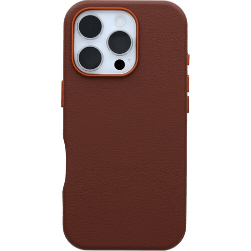 Tweedekans Otterbox Symmetry Apple iPhone 16 Pro Back Cover met MagSafe Magneet Leer Bruin Tweedehands