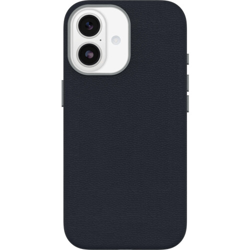Tweedekans OtterBox Symmetry iPhone 17 Back Cover met MagSafe Magneet Leer Blauw Tweedehands