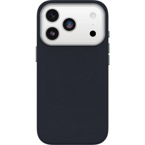 Tweedekans Otterbox Symmetry iPhone 17 Pro Back Cover met MagSafe Magneet Leer Blauw Tweedehands