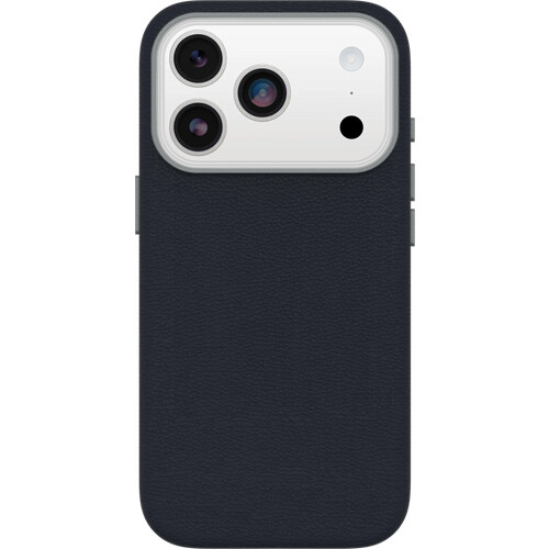Tweedekans Otterbox Symmetry iPhone 17 Pro Back Cover met MagSafe Magneet Leer Blauw Tweedehands