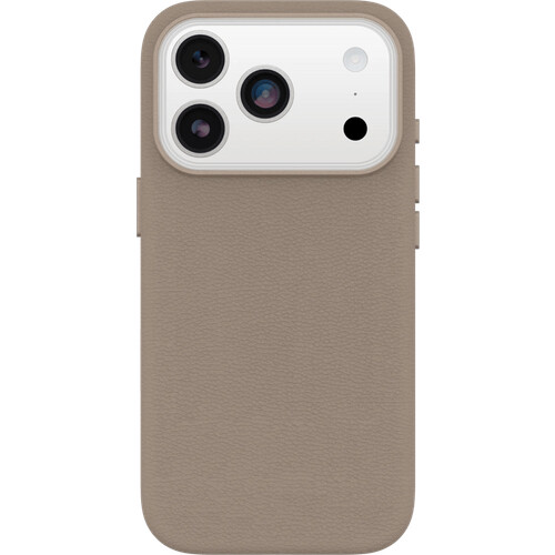 Tweedekans OtterBox Symmetry iPhone 17 Pro Back Cover met MagSafe Magneet Leer Grijs Tweedehands