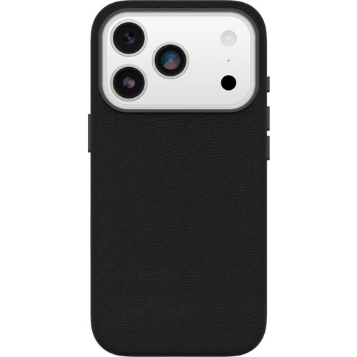 Tweedekans Otterbox Symmetry iPhone 17 Pro Back Cover met MagSafe Magneet Leer Zwart Tweedehands