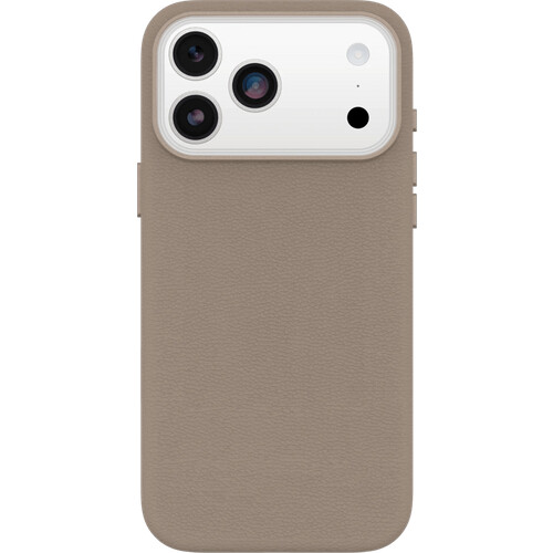 Tweedekans Otterbox Symmetry iPhone 17 Pro Max Back Cover met MagSafe Magneet Leer Grijs Tweedehands