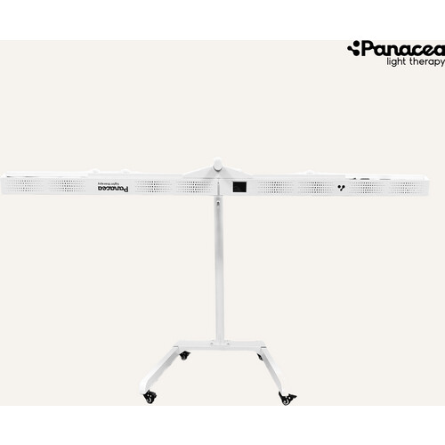Tweedekans Panacea Light Therapy Verrijdbare Panel Stand – Verstelbare Hoogte tot 160 cm – Max. 20 kg – Metaal – Wit Tweedehands