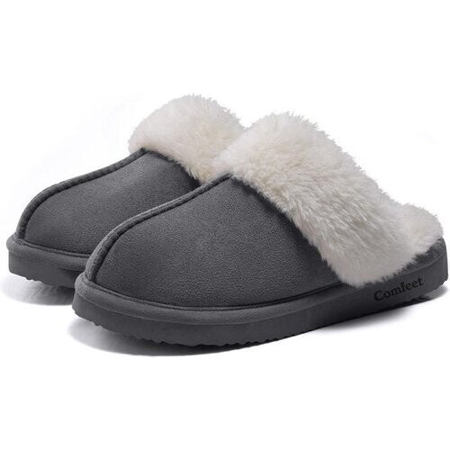 Tweedekans Pantoffels Dames - Sloffen - Maat 38/39 - Grijs - Anti-slip - Comfeet Tweedehands