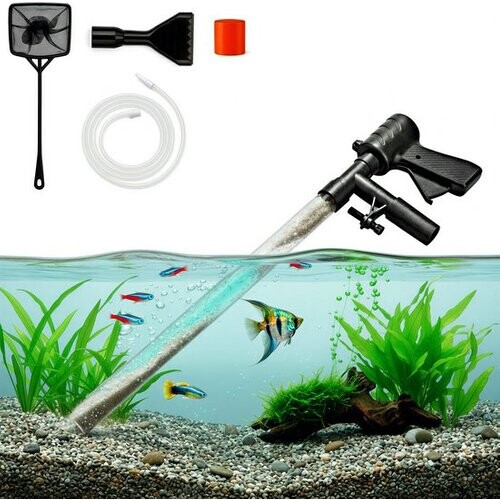 Tweedekans Pawesome - Aquarium stofzuiger - Bodemreiniger - Gravel cleaner aquarium - Bodemstofzuiger - Zonder batterijen Tweedehands