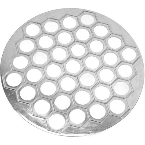 Tweedekans Pelmeni maker - Dumpling en ravioli maker - Aluminium legering - DIY koken - Family celebrations - Picknicks - Zilverkleurig - 37 gaten Tweedehands