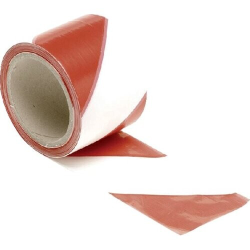 Tweedekans Perel Afzetlint, voor het afbakenen van gevarenzones en beperken van toegang, polyethyleen, rood/wit, 8 cm x 100 m Tweedehands