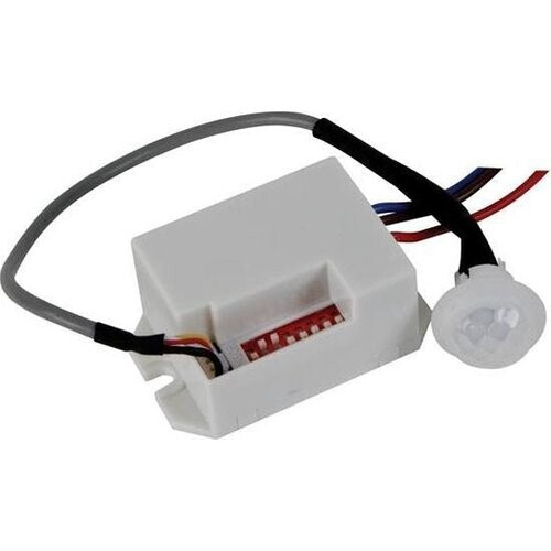 Tweedekans Perel Mini bewegingsmelder, PIR, 8 m detectiebereik, 100° detectiehoek, IP20, gebruik binnenshuis, inbouw, wit Tweedehands