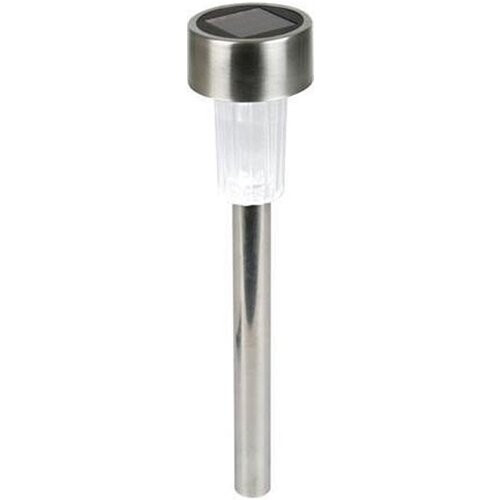 Tweedekans Perel Tuinlamp Solar 37 X 5,5 Cm Rvs Zilver/wit Tweedehands