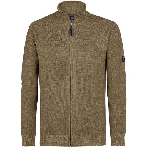 Tweedekans Petrol Industries - Heren Gebreid Vest Bristol - Bruin - Maat XXXL Tweedehands