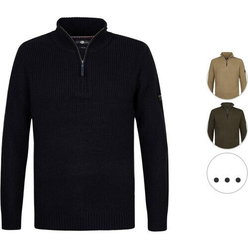Tweedekans Petrol Industries Pullover - Knitwear Collar - maat M - Deep Black Tweedehands