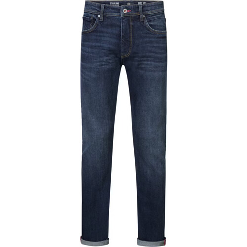 Tweedekans Petrol Industries Santiago Jeans - Denim Straight - Dark Used - Maat 42 Tweedehands
