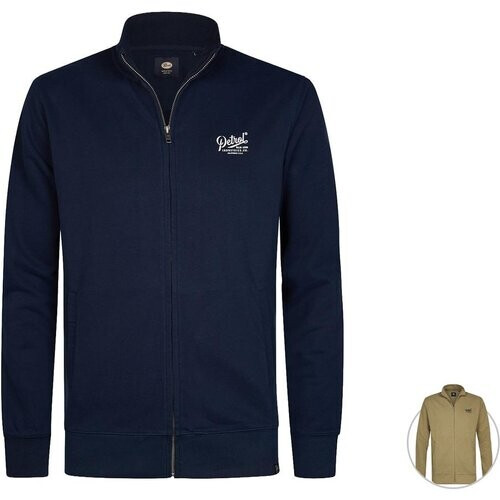 Tweedekans Petrol Industries Vest Navy Blue M-1060-SWC110-5178-S - Heren Sweater Collar Zip Maat M Tweedehands